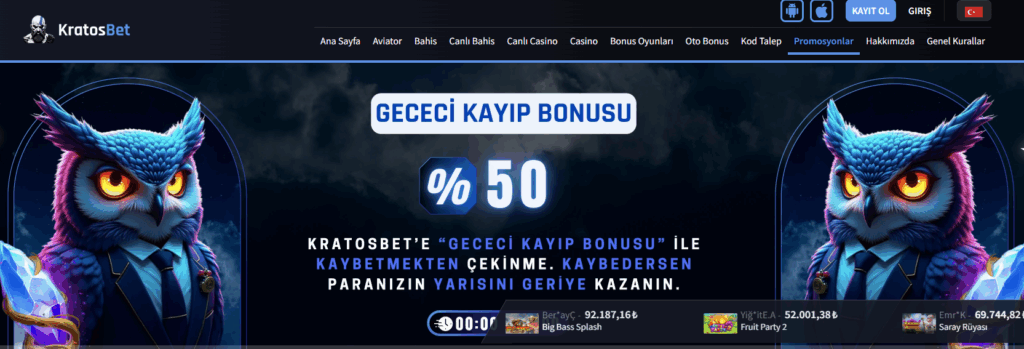 Kratosbet Bonus